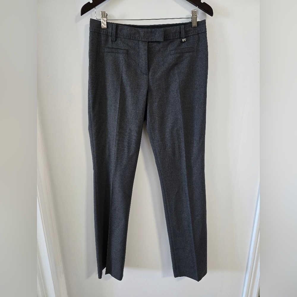 MARC CAIN TAILORED Gray Virgin Wool  Dress Pants Size S M